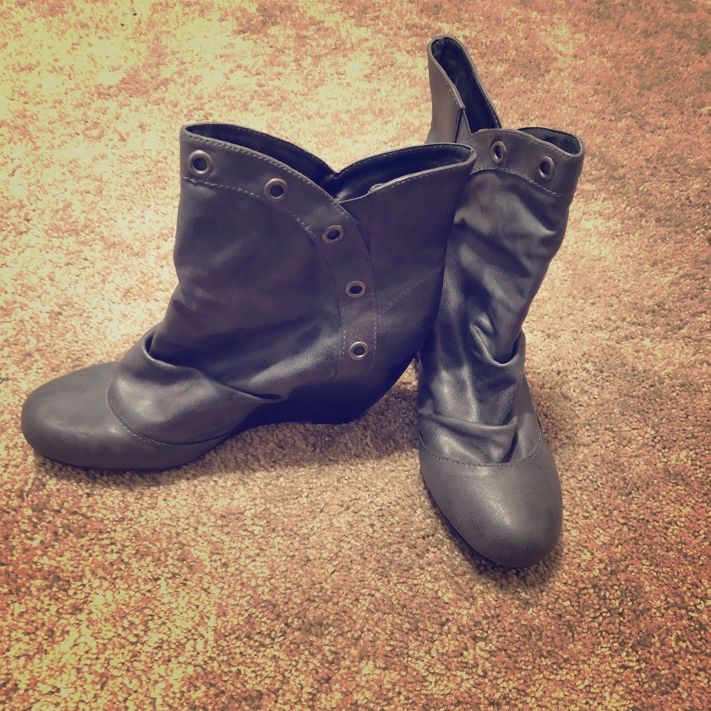 Gray Booties - Picture 1 of 4
